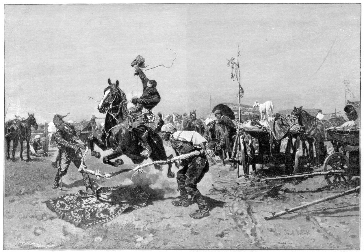 Rosyjskie targi koni, 1894 autorstwa Unbekannt