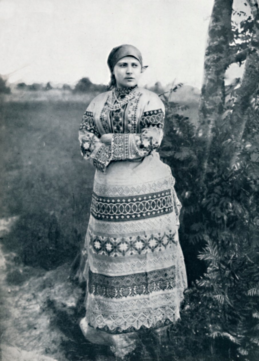 Rosyjski chłop w stroju, 1912 autorstwa Unbekannt