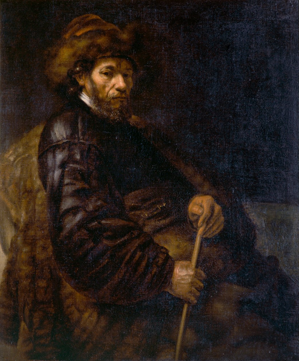 „Siedzący mężczyzna z kijem”, c1800-c1850 autorstwa Unbekannt