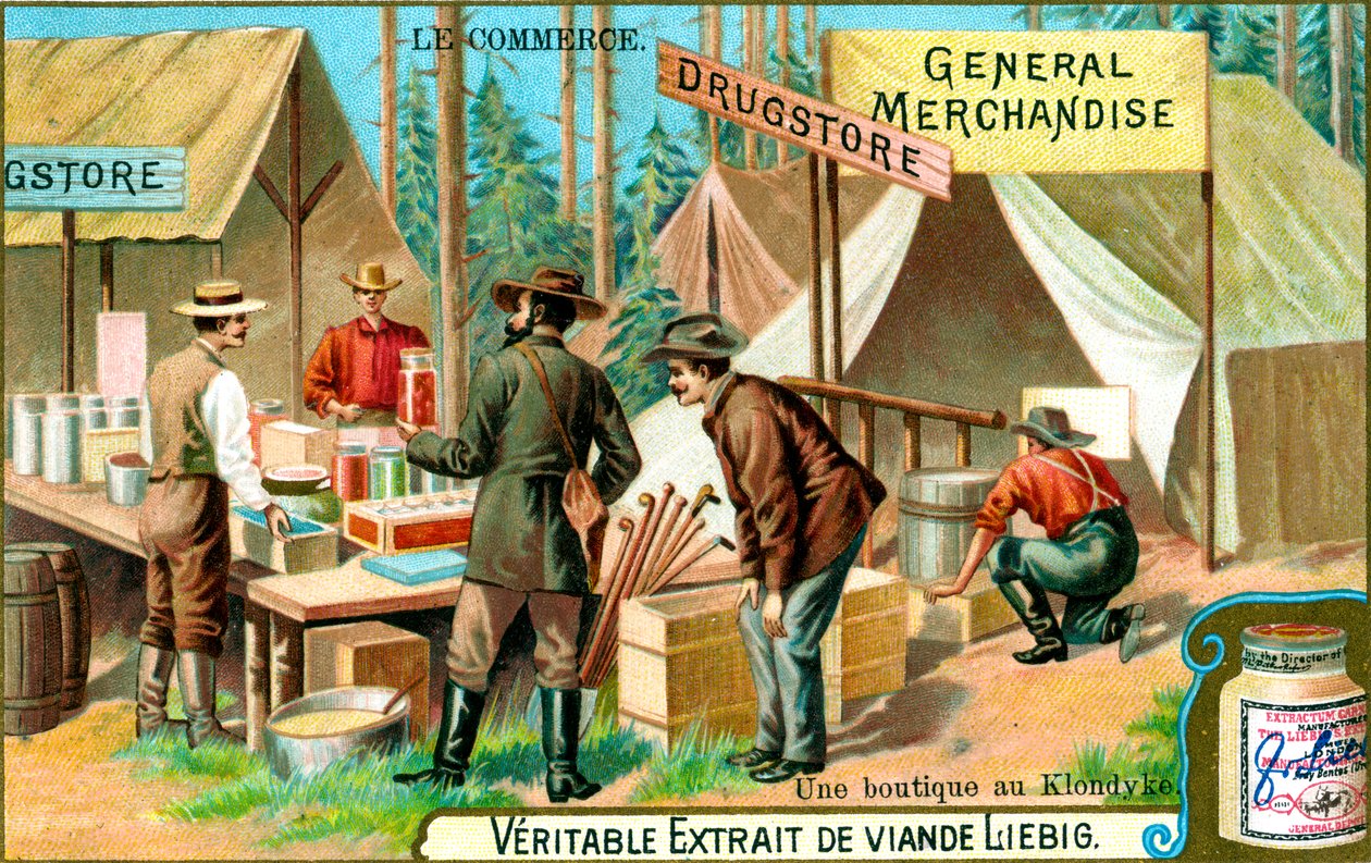 Sklep w Klondyke, ok.1900 autorstwa Unbekannt