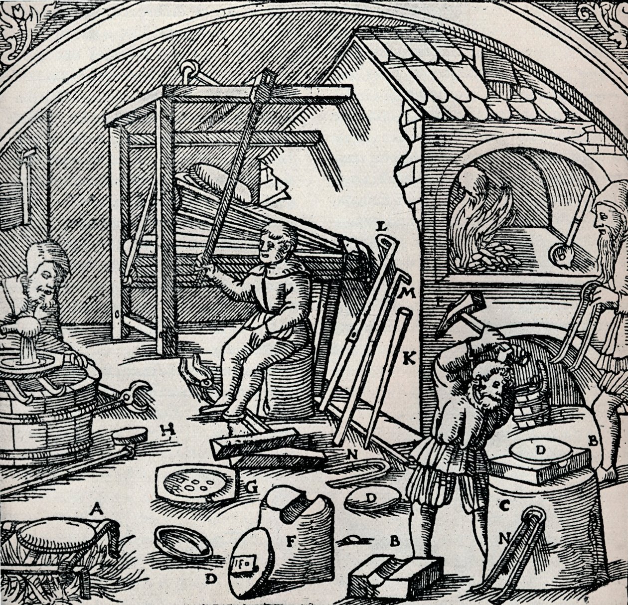 Rafineria Srebra, 1556, 1917 autorstwa Unbekannt