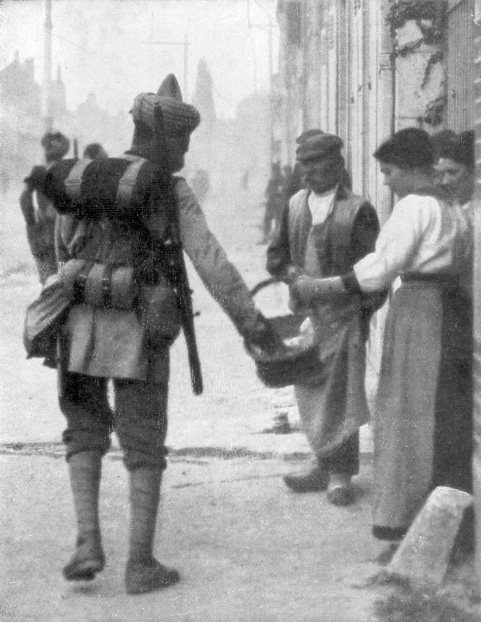 Żołnierz z brytyjskiej armii indyjskiej, Francja, c1915 r. autorstwa Unbekannt