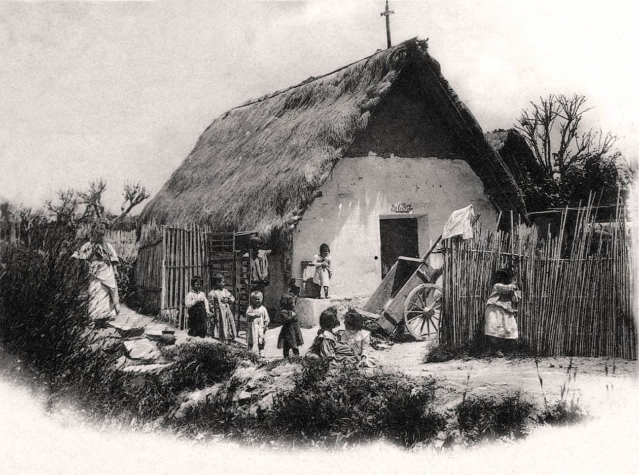Chatka w Ameryce Południowej, ok. 1900 autorstwa Unbekannt