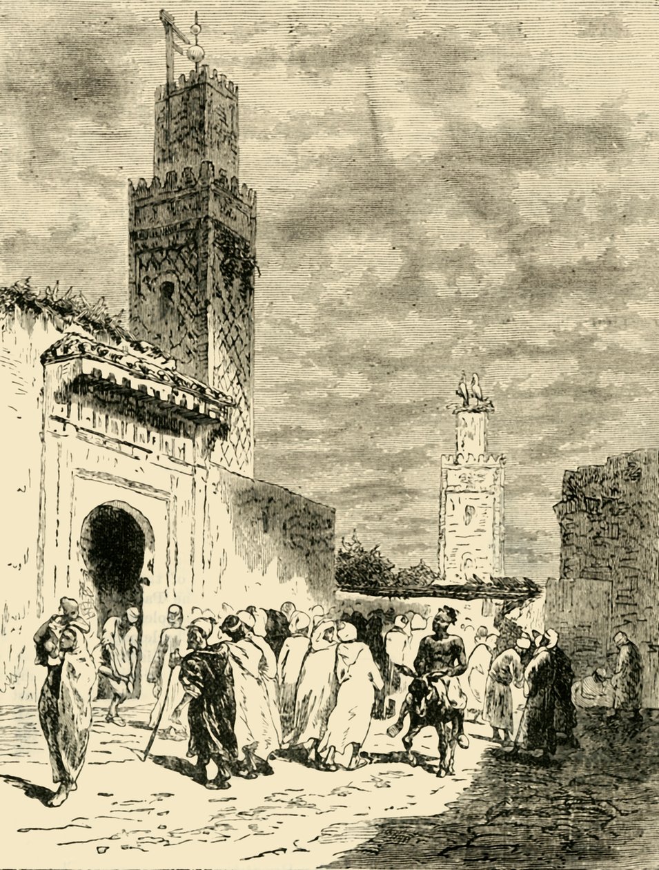 Ulica w Fezie, 1890. autorstwa Unbekannt