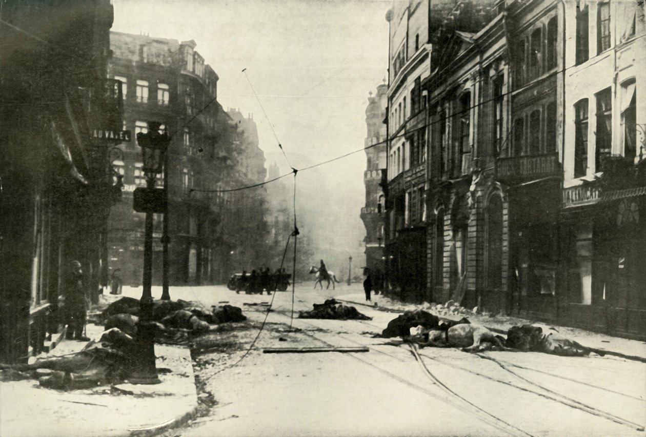 Ulica w Lille, 1919. autorstwa Unbekannt
