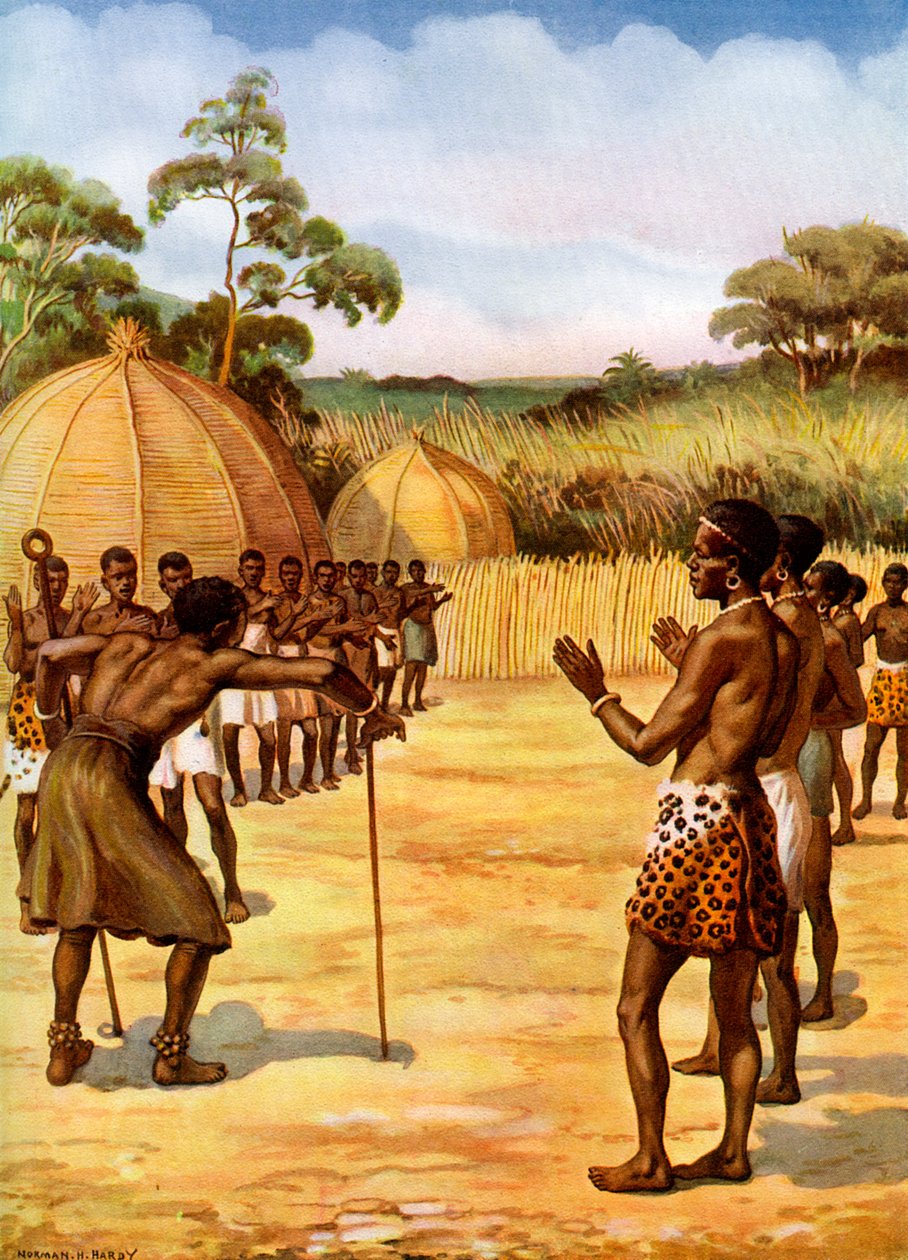 Szaman ze Swazi, Afryka autorstwa Unbekannt