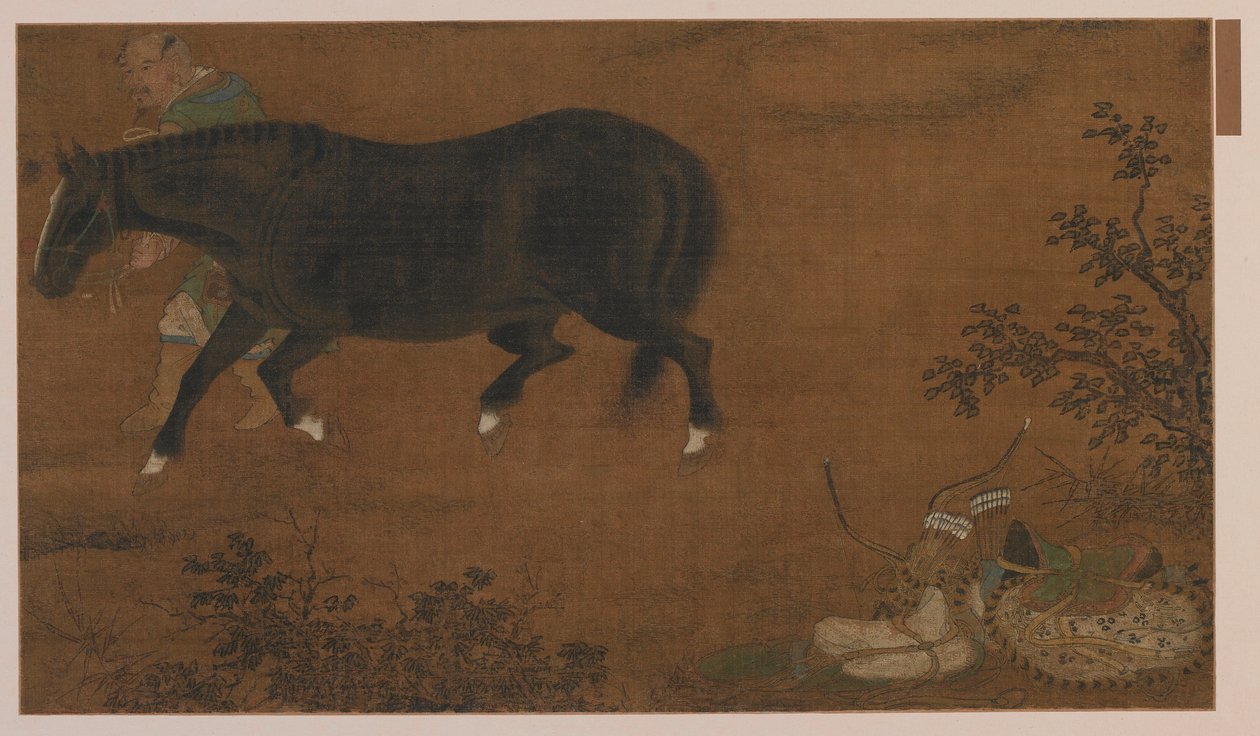 Tatar, jego koń i wyposażenie, dynastia Ming, 1368-1644. autorstwa Unbekannt