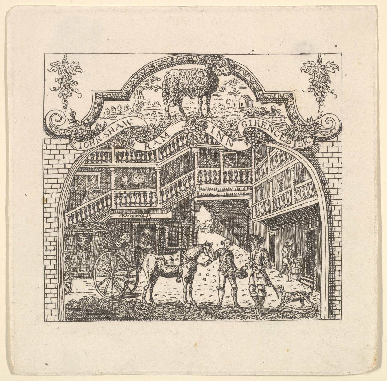 Karta tawerny dla Johna Shawa, 1790. autorstwa Unbekannt