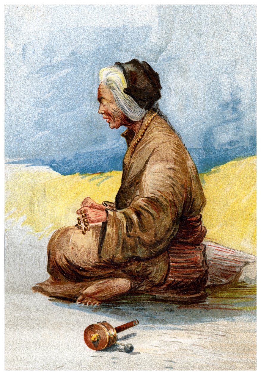 Tybetański wróżka, 1898 autorstwa Unbekannt