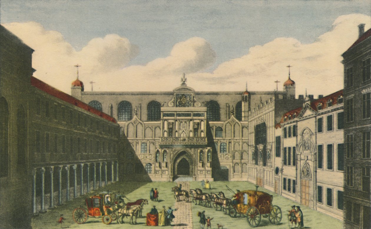 Widok na Guildhall City of London, ok. 1750, początek XIX wieku, 1948. autorstwa Unbekannt