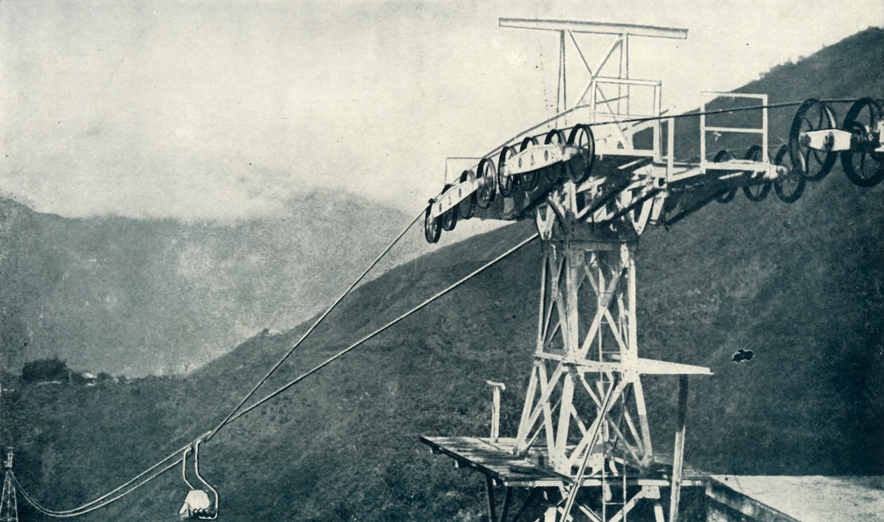 Widok na kolejkę linową, 1922. autorstwa Unbekannt