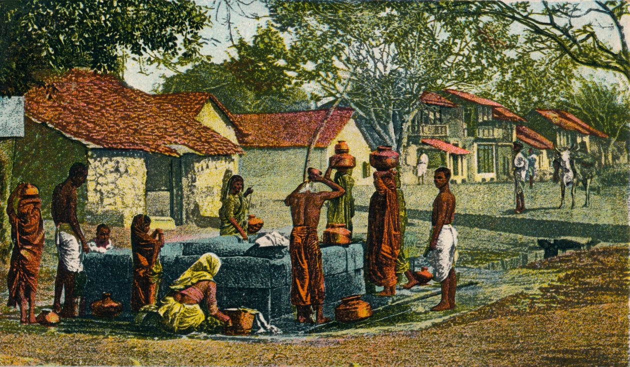 Wioska w Bombaju Prezydencja, 1906 autorstwa Unbekannt