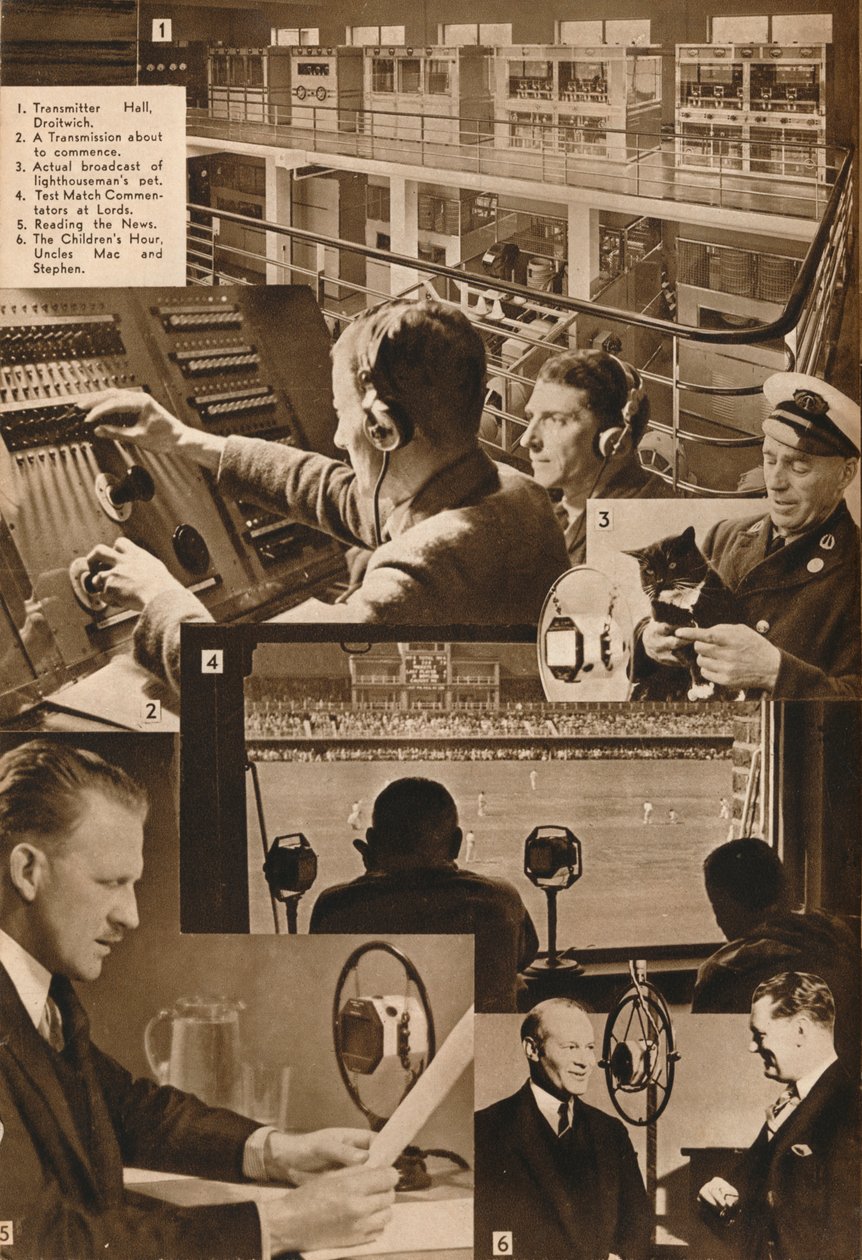 Wizyta w BBC 1-6, 1937 autorstwa Unbekannt