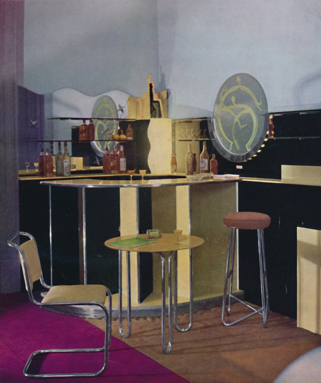 Koktajl bar brytyjskiej firmy Vitrolite Company z Londynu, zaprojektowany przez Kennetha Cheesmana, 1935 autorstwa Unbekannt