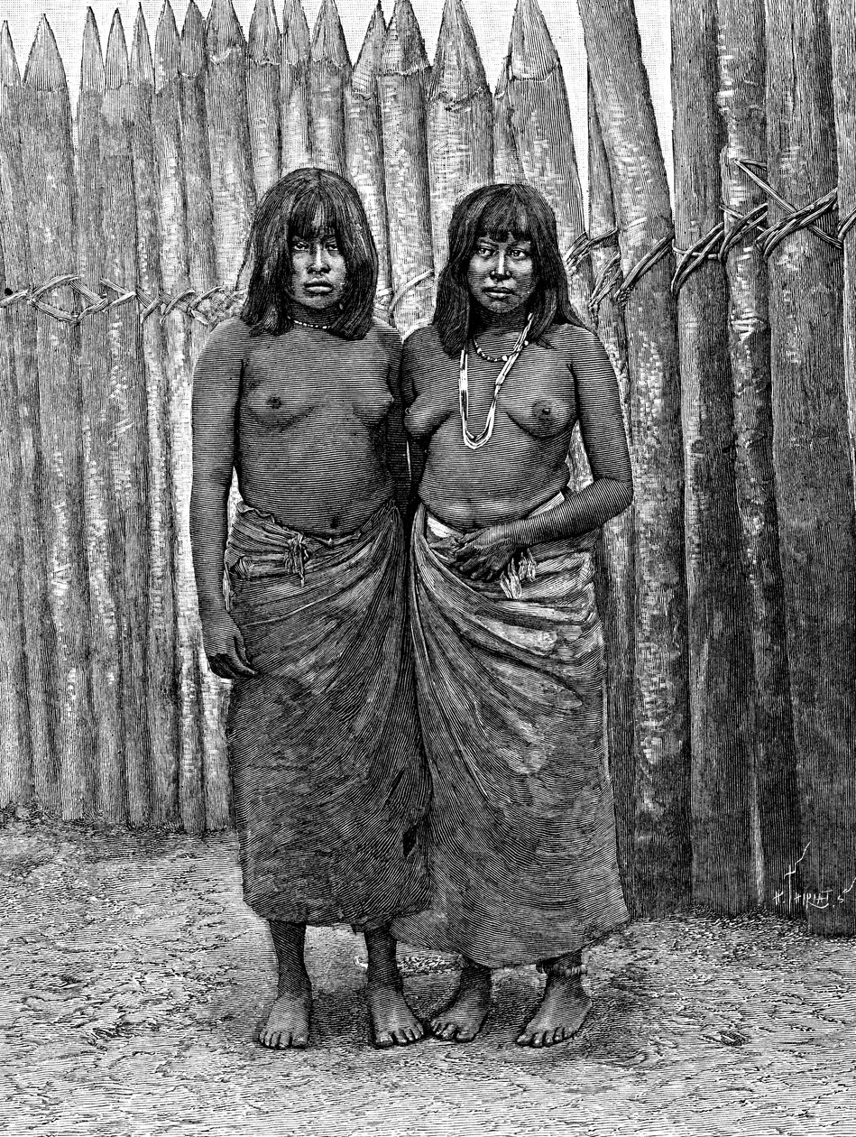 Kilka Hindusek Gran Chaco, Ameryka Południowa, 1895 r autorstwa Unbekannt
