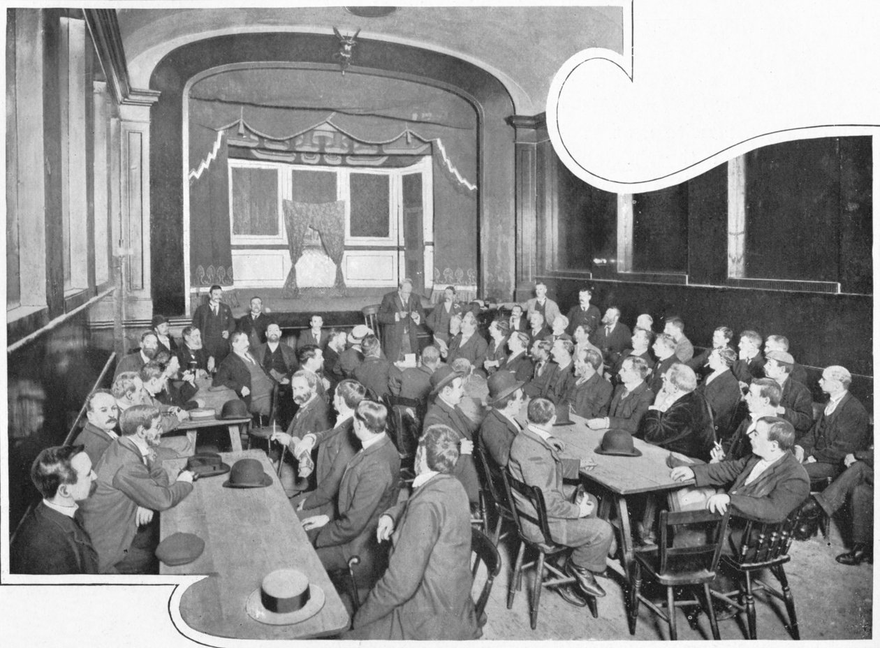 Dyskusja w Eleusis Club, Londyn, c1903 1903 autorstwa Unbekannt