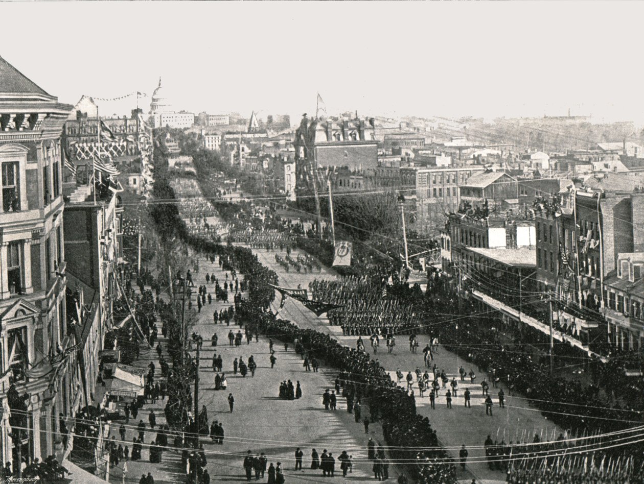 Dzień świąteczny w amerykańskiej stolicy, Waszyngtonie, USA, 1895 r. autorstwa Unbekannt