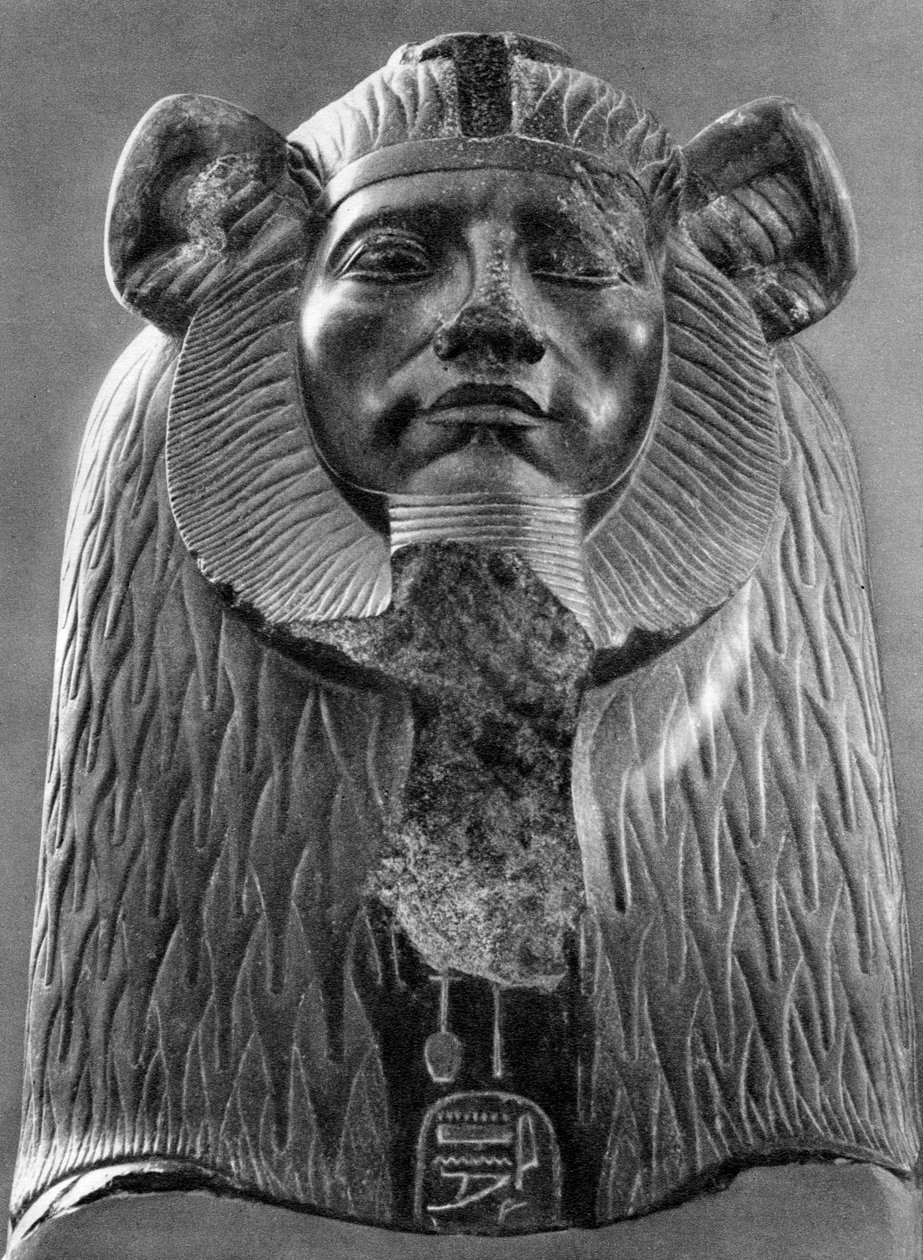 Granitowy sfinks króla Amenemhata III, c1820 pne 1936 autorstwa Unbekannt