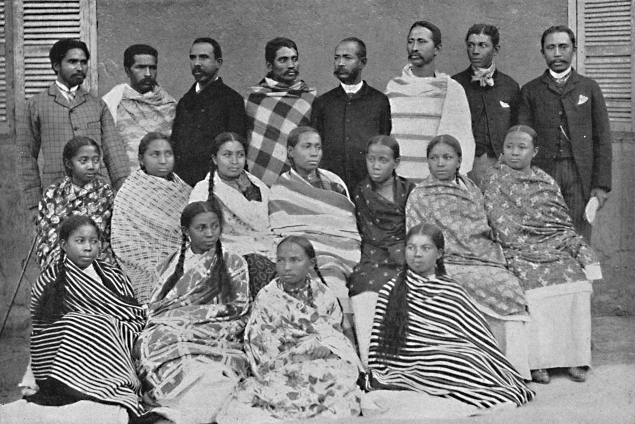Grupa Hova, mieszkańcy Madagaskaru, 1912 r. autorstwa Unbekannt