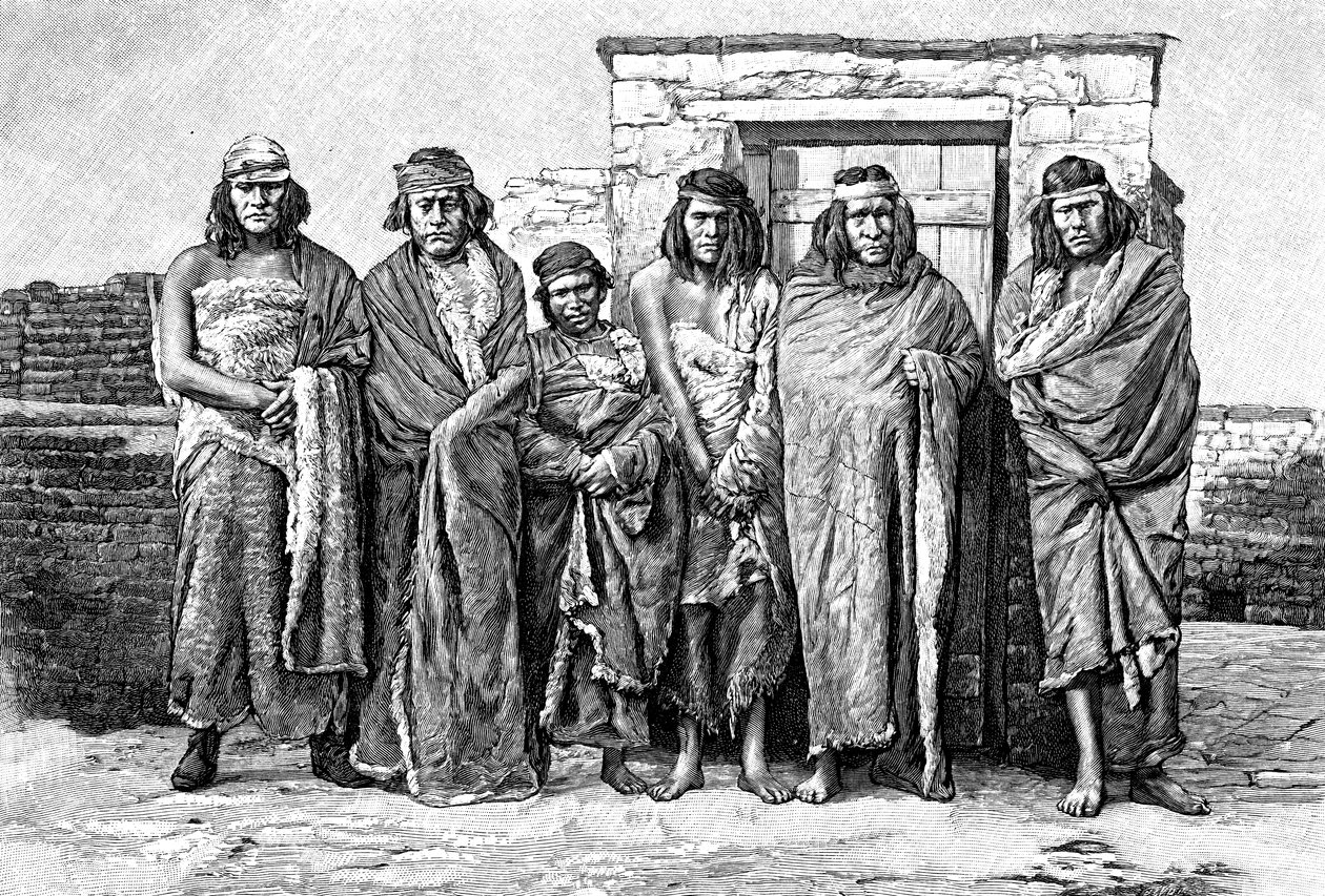 Grupa Patagonii, Argentyna, 1895 autorstwa Unbekannt