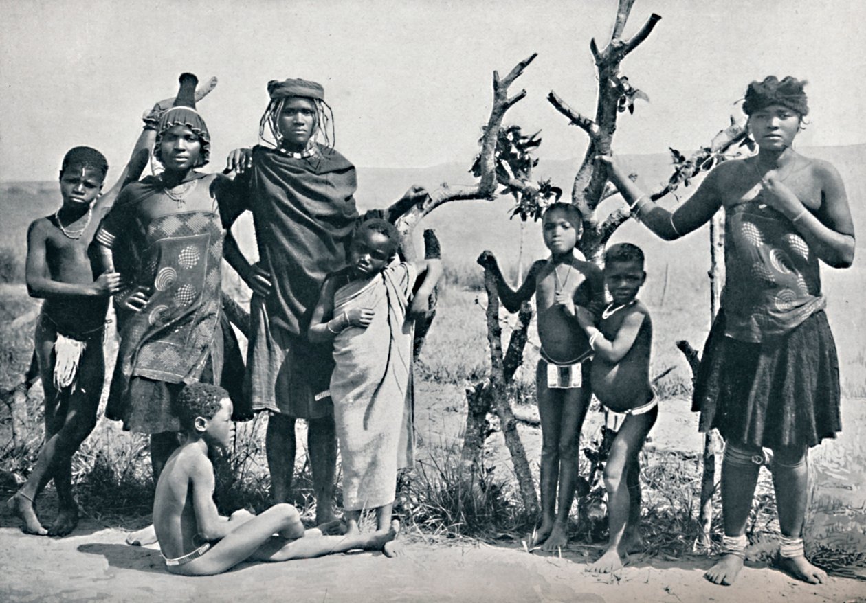 Grupa Zulusów, 1912 autorstwa Unbekannt