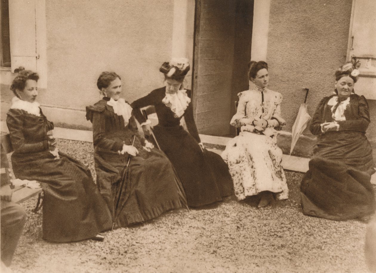 Grupa rozmawiających kobiet, 1937 autorstwa Unbekannt