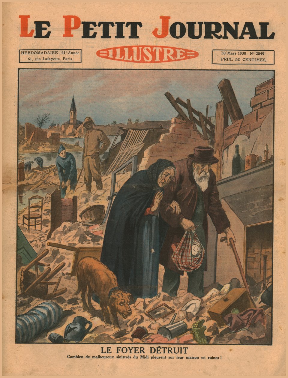 Dom zniszczony, 1930. autorstwa Unbekannt