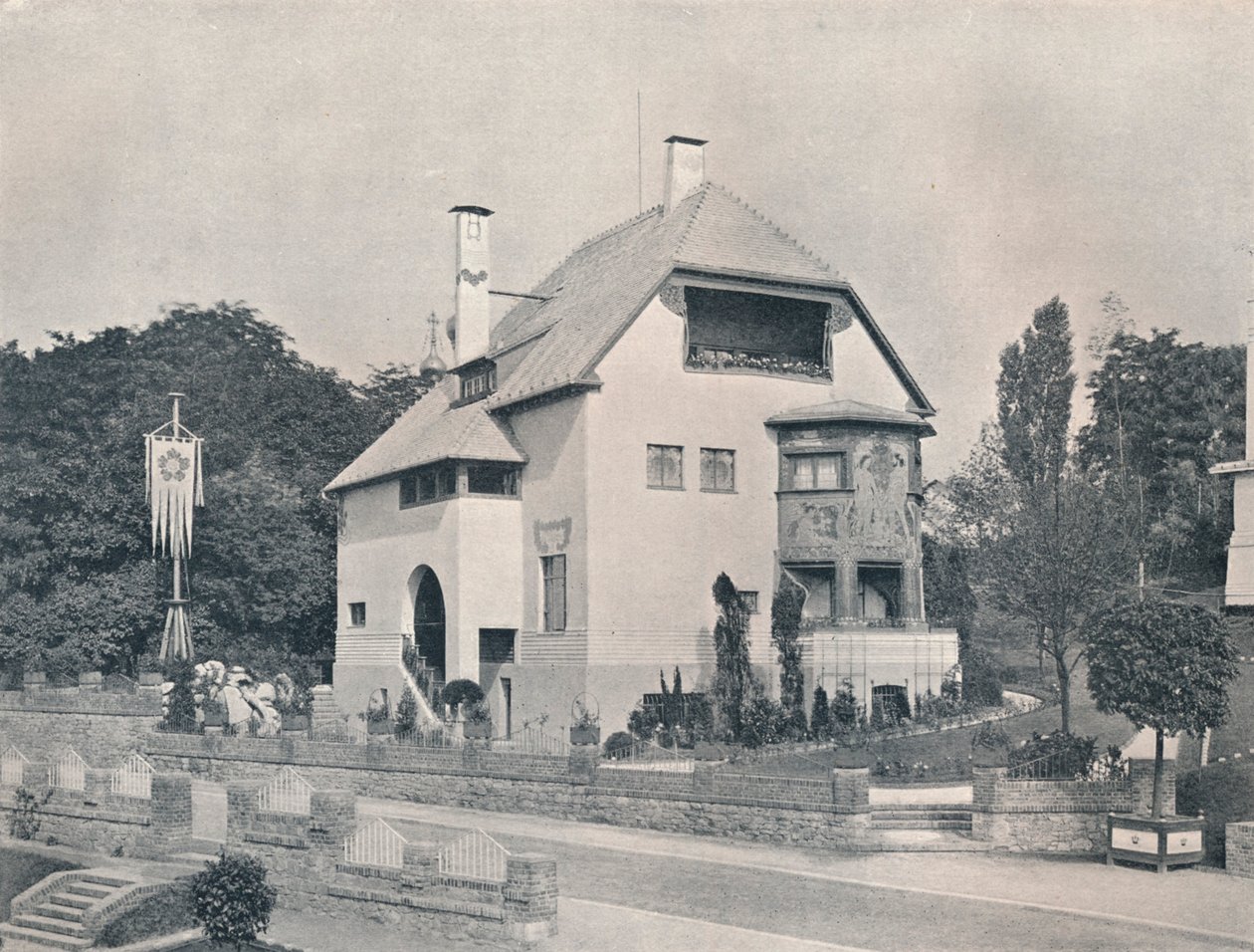 Dom projektu Hansa Christiansena, ok. 1901 1901-1902 autorstwa Unbekannt