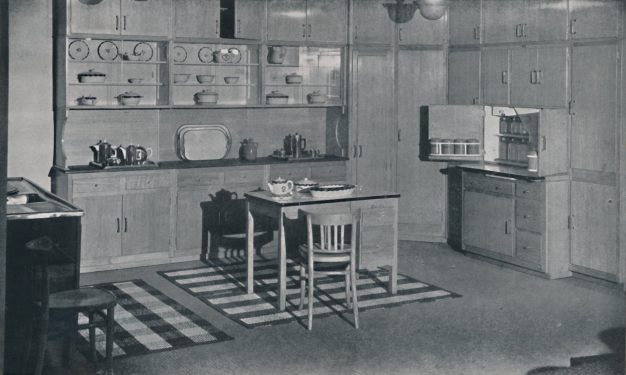 Kuchnia zaaranżowana i wyposażona przez firmę Heal & Son, Ltd. z Londynu, 1942 r. autorstwa Unbekannt