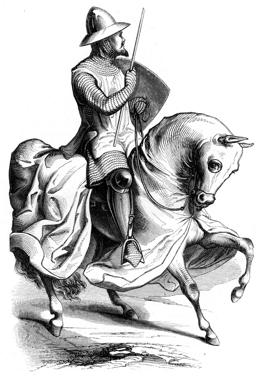 Rycerz króla Francji Ludwika VI, ok. XIV w. 1849 r. autorstwa Unbekannt