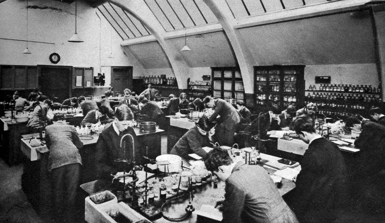 Laboratorium na londyńskiej politechnice, 1926-1927 autorstwa Unbekannt