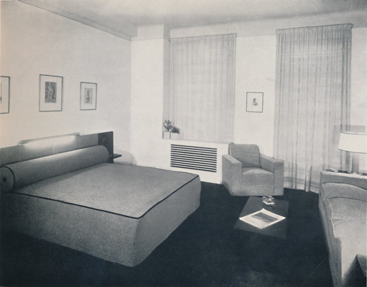 Męska sypialnia zaprojektowana przez Robert Heller Inc., Nowy Jork, 1936 autorstwa Unbekannt
