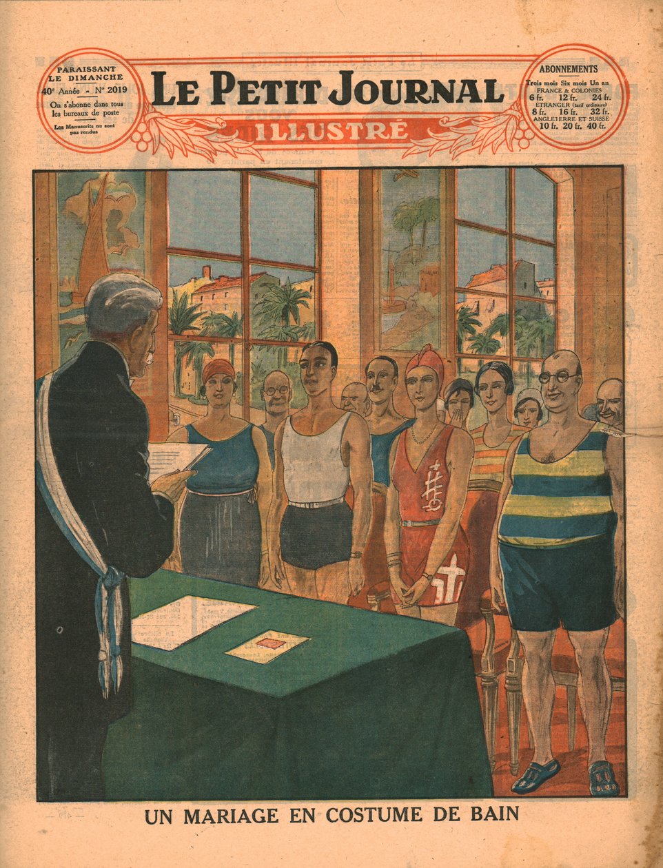 Małżeństwo w strojach kąpielowych, 1929. autorstwa Unbekannt