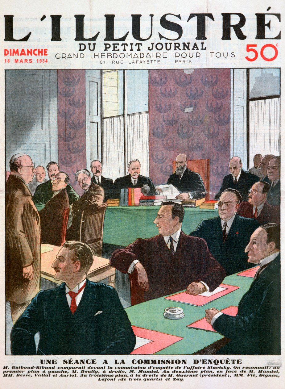 Posiedzenie komisji śledczej, 1934 autorstwa Unbekannt