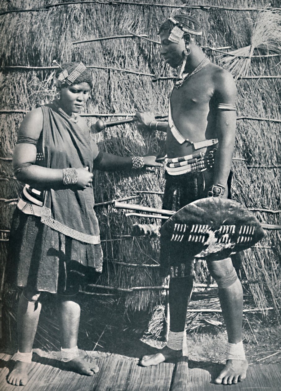Para kochanków Zulu, 1912 autorstwa Unbekannt