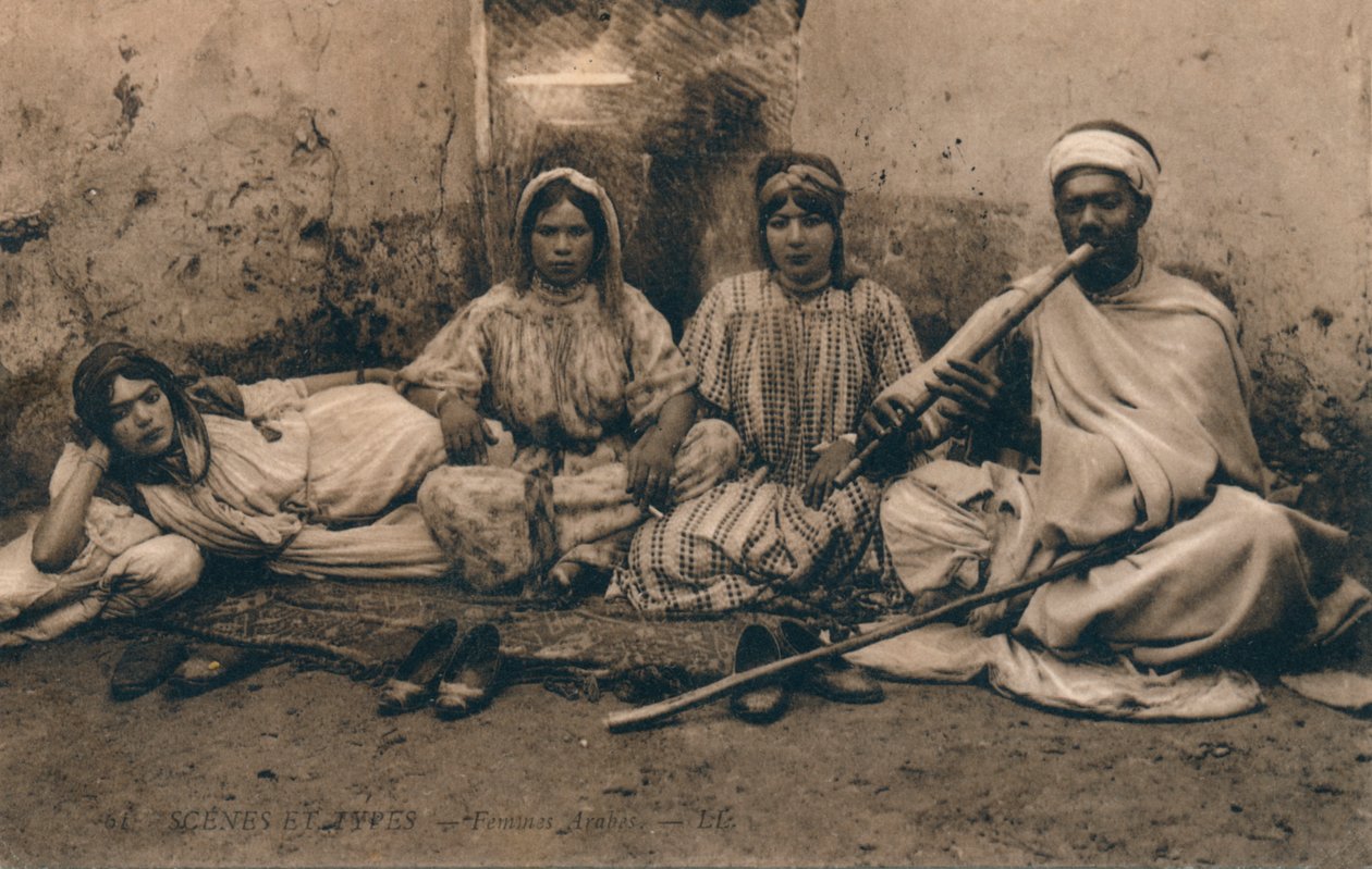 Fotografia przedstawiająca tradycyjne ludy arabskie, ok. 1909 autorstwa Unbekannt