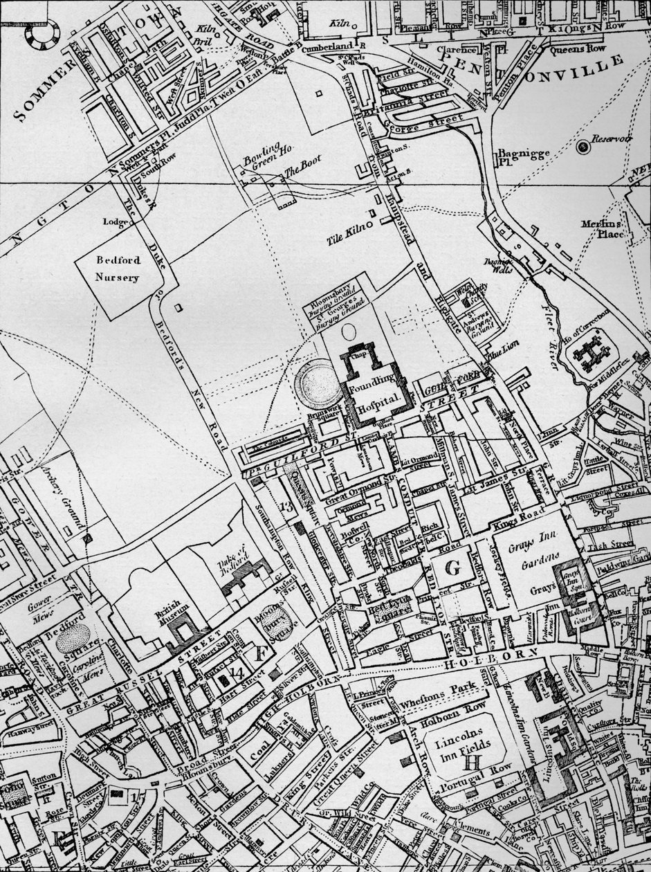 Plan Holborn, St Giles i St Pancras, Londyn, 1800 1911 autorstwa Unbekannt