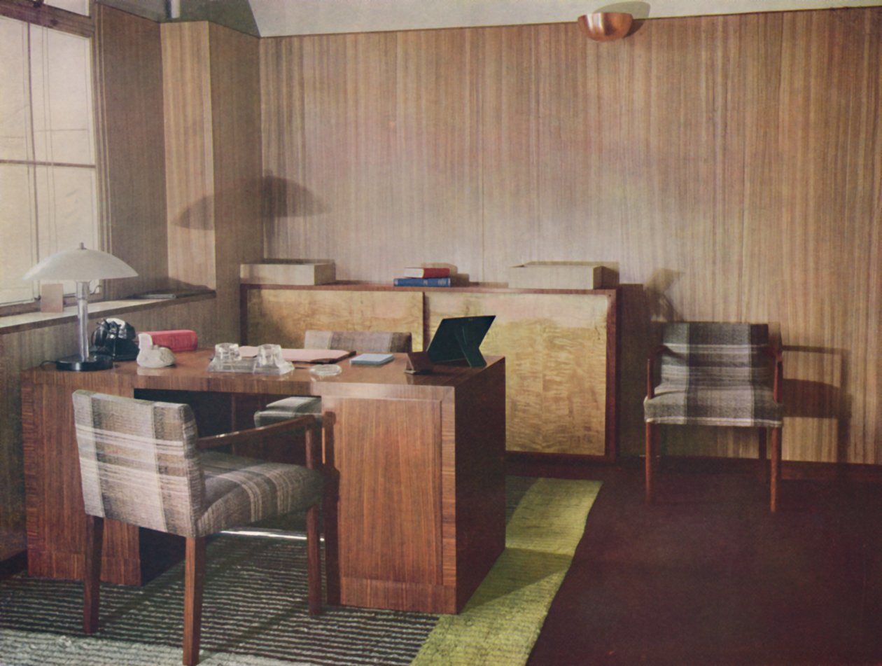 Prywatne biuro zaprojektowane i wykonane przez Gordon Russell Ltd., Broadway Worcs i Londyn, 1935 autorstwa Unbekannt