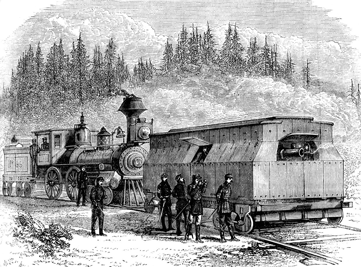 Bateria kolejowa, wojna secesyjna, 1861-1865 c1880 autorstwa Unbekannt