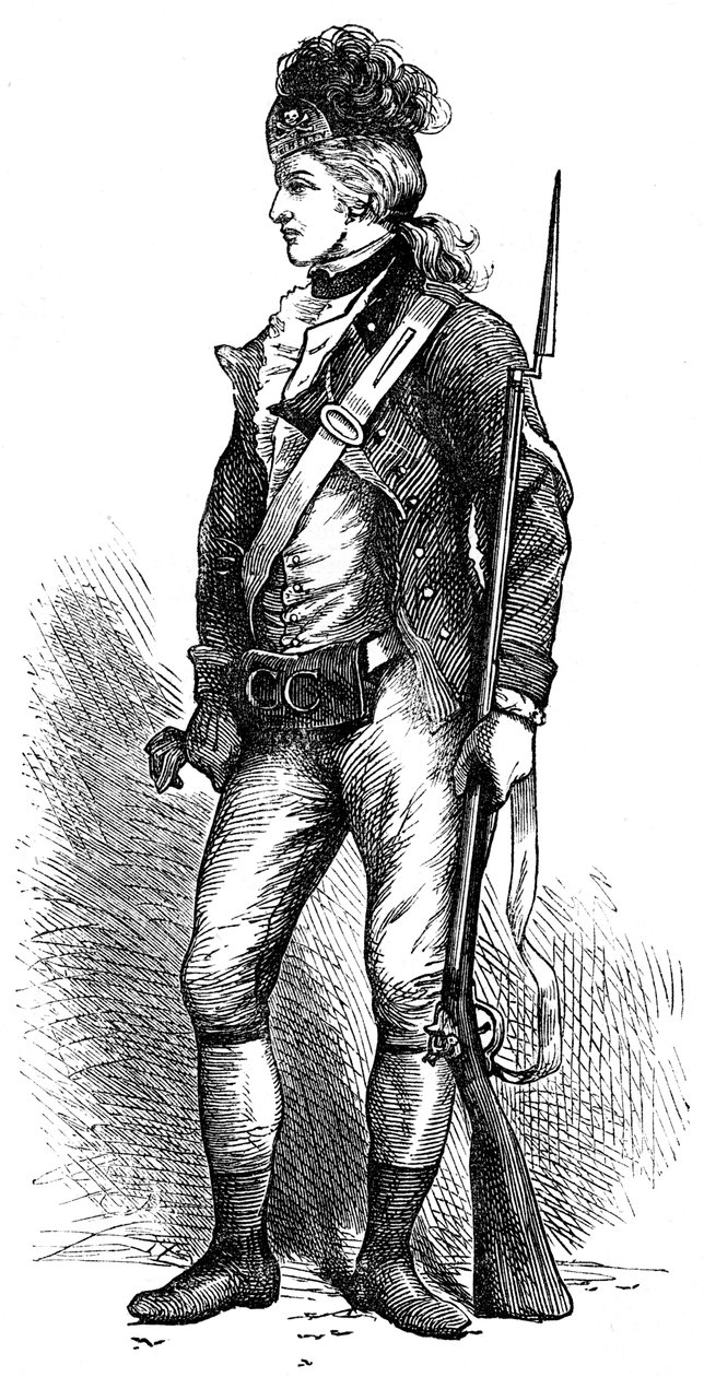 Prawdziwy amerykański strzelec, c1776-1780 c1880 autorstwa Unbekannt