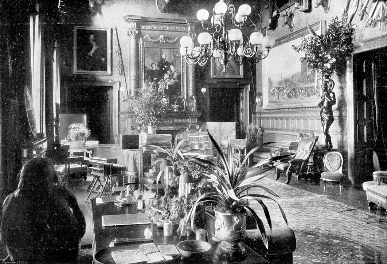 Salon, Sandringham House, Norfolk, 1910 autorstwa Unbekannt