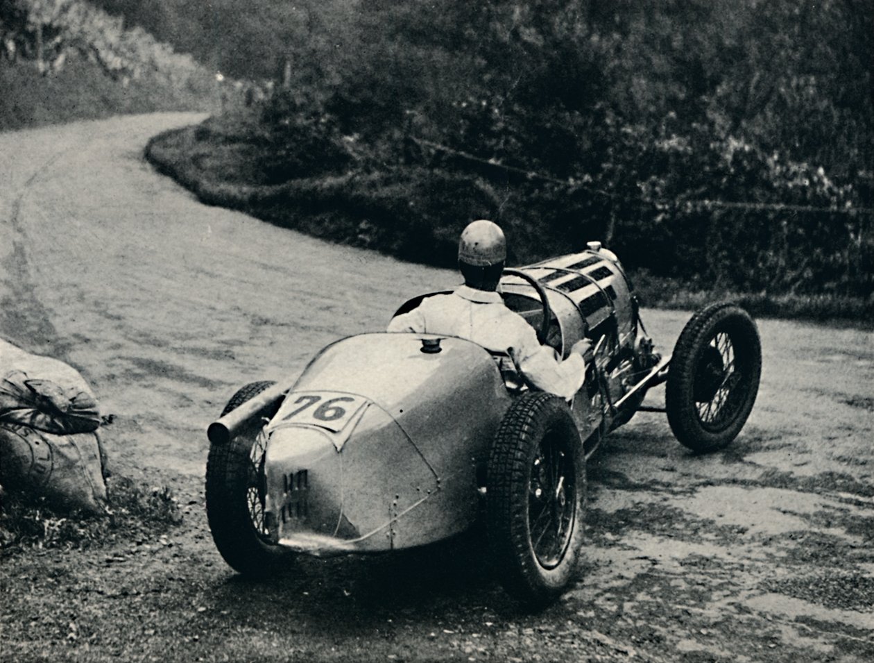 Poślizg w Shelsley Walsh, 1937 autorstwa Unbekannt
