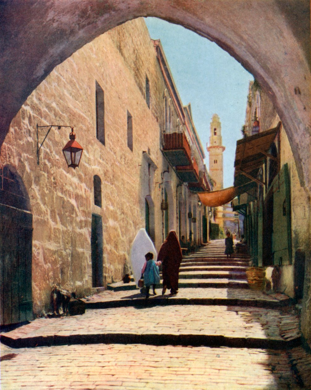 Ulica w Jerozolimie, Izrael, 1926 autorstwa Unbekannt