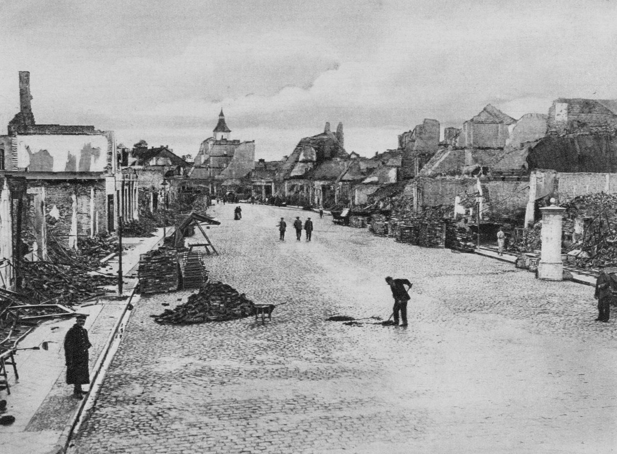 Ulica w Ortelsburgu, Prusy Wschodnie, I wojna światowa, sierpień 1915 autorstwa Unbekannt