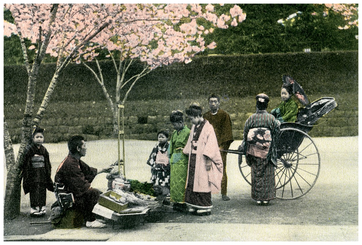 Kupiec uliczny, Japonia, 1904 autorstwa Unbekannt