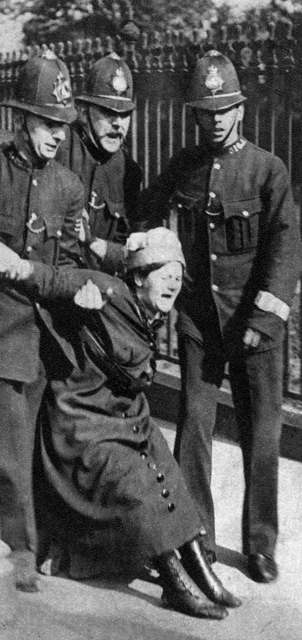 Aresztowanie sufrażystki, ok. 1910 r. 1935 r autorstwa Unbekannt