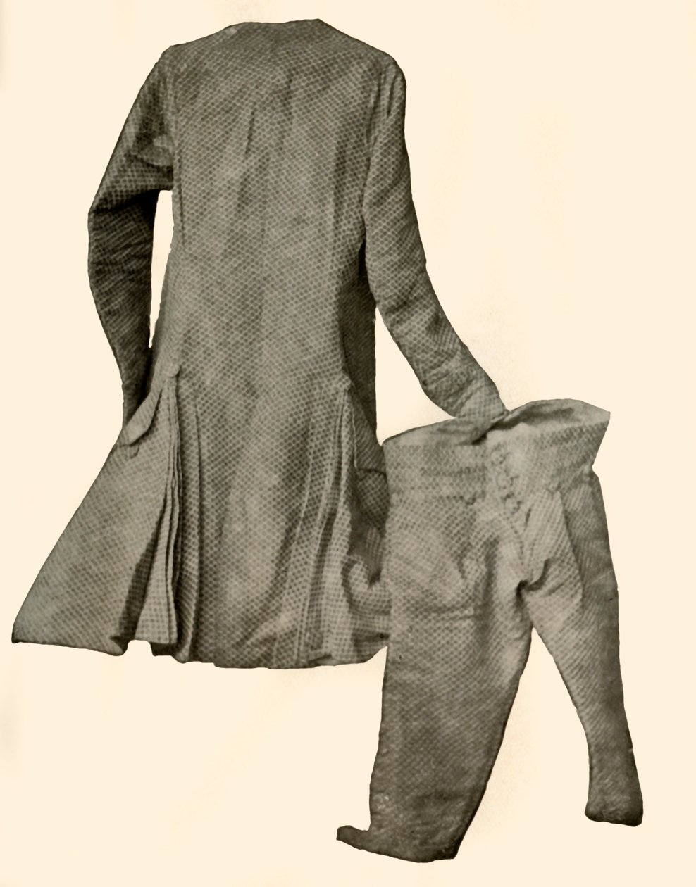 Aksamitny garnitur, noszony przez Roberta Livingstona z Clermont Manor w stanie Nowy Jork, c1740, 1937. autorstwa Unbekannt