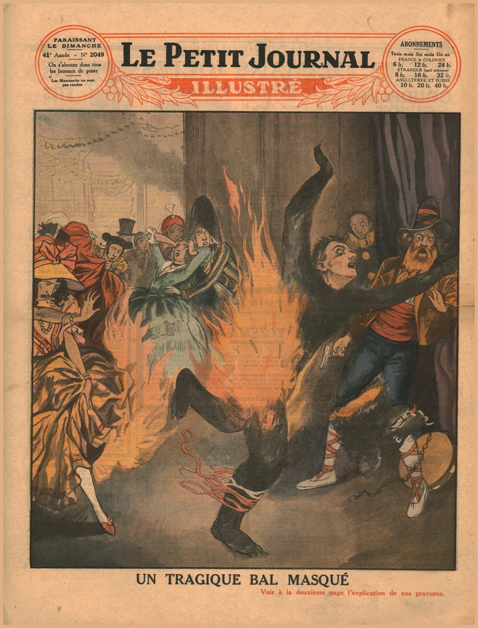 Tragiczny bal maskowy, 1930. autorstwa Unbekannt