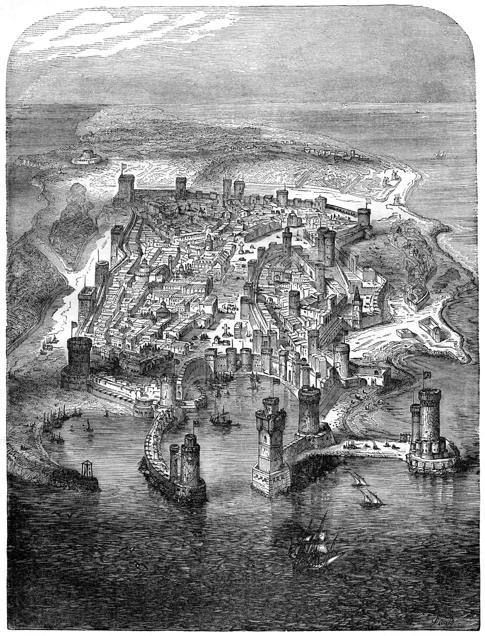 Widok Rodos, 1480 1882-1884 autorstwa Unbekannt