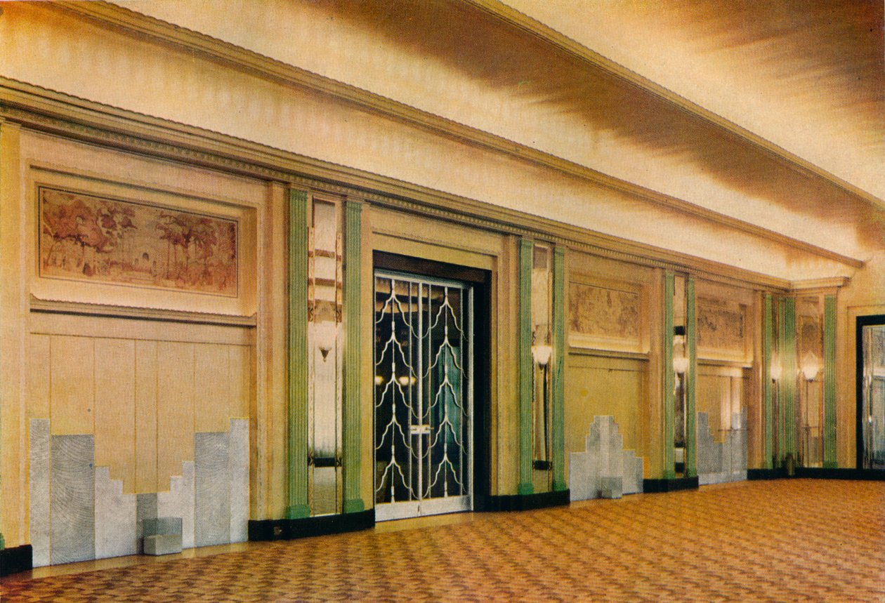 Widok nowej sali balowej w hotelu Claridges według projektu Oswalda P. Milne, 1933 autorstwa Unbekannt